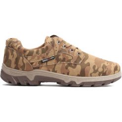 Brązowe Buty Sportowe Draft. Brązowe halówki męskie Born2be, z materiału, na sznurówki. Za 89,99 zł.