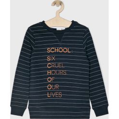 Name it - Bluza dziecięca 122-164 cm. Niebieskie bluzy chłopięce Name it, z nadrukiem, z bawełny, bez rękawów, bez kaptura. W wyprzedaży za 39,90 zł.