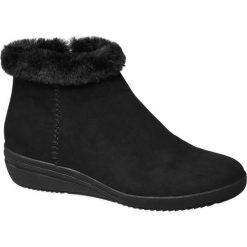 Botki damskie Easy Street czarne. Czarne botki damskie na zamek Easy Street, z materiału, street, na zamek. Za 119,90 zł.