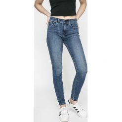 Calvin Klein Jeans - Jeansy WONDER MID. Niebieskie jeansy damskie marki Calvin Klein Jeans, z aplikacjami, z elastanu. W wyprzedaży za 299,90 zł.