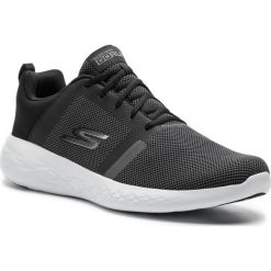 Buty SKECHERS - Revel 55069/BKW Blck/White. Czarne buty sportowe męskie Skechers, z tworzywa sztucznego, bez zapięcia, do biegania. Za 259,99 zł.