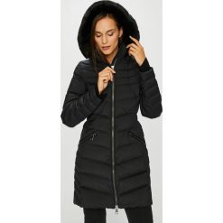 Tommy Hilfiger - Kurtka puchowa. Brązowe kurtki damskie TOMMY HILFIGER, s, bez wzorów, z elastanu, długie. W wyprzedaży za 1399,00 zł.
