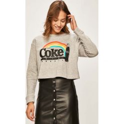 Jacqueline de Yong - Bluza. Białe bluzy damskie Jacqueline de Yong, s, z nadrukiem, z bawełny, bez rękawów, bez kaptura. W wyprzedaży za 49,90 zł.