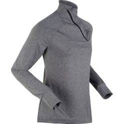 Shirt funkcyjny, długi rękaw bonprix czarny melanż. Czarne koszulki damskie bonprix, bez wzorów, bez kołnierzyka, z długim rękawem. Za 37,99 zł.