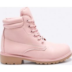 Haily's - Botki. Szare buty zimowe damskie marki Haily's, z materiału, z okrągłym noskiem, na sznurówki. W wyprzedaży za 69,90 zł.