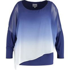 Bluzki damskie: Live Unlimited London OMBRE CHIFFON OVERLAY TOP Bluzka dark blue