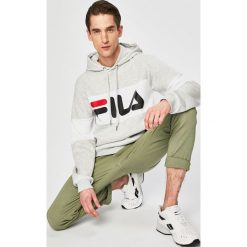 Fila - Bluza. Żółte bluzy męskie Fila, m, z nadrukiem, z bawełny, z kapturem, bez rękawów, z kapturem. W wyprzedaży za 239,90 zł.