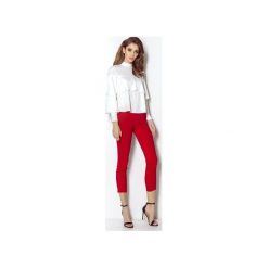 Bluzka Nelly. Białe bluzki damskie marki Wow fashion, z tkaniny, ze stójką, z długim rękawem. Za 169,00 zł.