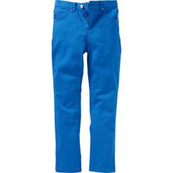 Spodnie chłopięce: Spodnie twillowe Slim Fit bonprix lazurowy niebieski