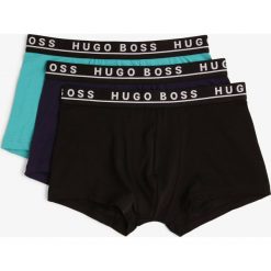 BOSS - Obcisłe bokserki męskie pakowane po 3 szt., niebieski. Niebieskie bokserki męskie Boss, bez wzorów, z bawełny. Za 179,95 zł.