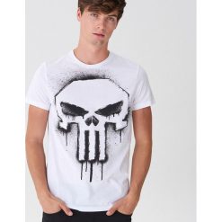 Koszulka z nadrukiem Punisher - Biały. Białe koszulki męskie House, s, z nadrukiem, bez kołnierzyka, bez rękawów. Za 49,99 zł.