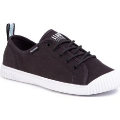 Tenisówki PALLADIUM - Easy Lace Cvs W 96661-008-M Black. Czarne półbuty damskie Palladium, bez wzorów, z gumy, bez zapięcia. Za 259,00 zł.