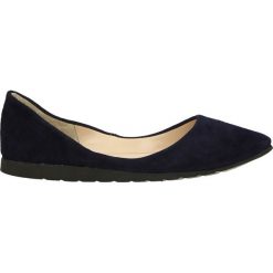 Baleriny - 01-T NAVY-S. Niebieskie baleriny damskie lakierowane Venezia, ze skóry. Za 199,00 zł.