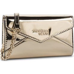 Torebka TRUSSARDI JEANS - Clutch Mirror 75B00763 M050. Żółte torebki klasyczne damskie Trussardi Jeans, bez wzorów, z jeansu, eleganckie, bez dodatków. Za 429,00 zł.