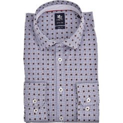 Koszule męskie: Koszula – Slim fit – w kolorze biało-brązowym