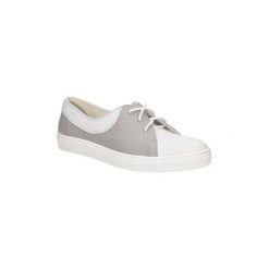 Buty Casu Półbuty skórzane sznurowane 1947/1. Szare trampki i tenisówki damskie Casu, bez wzorów, na sznurówki. Za 99,99 zł.