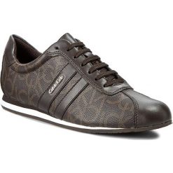 Sneakersy CALVIN KLEIN - Gayla N12017 Brown. Pomarańczowe półbuty damskie skórzane Calvin Klein, na co dzień, bez wzorów, bez obcasa, na płaskiej podeszwie, bez zapięcia. W wyprzedaży za 299,00 zł.