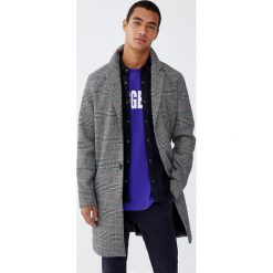 Płaszcz z flauszu w kratkę. Płaszcze damskie Pull&Bear. Za 349,00 zł.