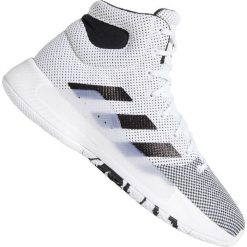 Buty adidas Pro Bounce Madness 2019 M BB9235. Białe buty sportowe męskie Adidas, na lato, z tkaniny, bez zapięcia, do biegania. W wyprzedaży za 459,00 zł.