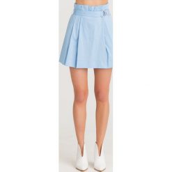 SPÓDNICA Patrizia Pepe. Niebieskie spódniczki damskie Patrizia Pepe, na imprezę, w paski, z bawełny, mini. Za 370,00 zł.