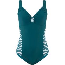 Kostium kąpielowy bonprix niebieskozielony zebra. Stroje kąpielowe damskie bonprix. Za 69,99 zł.
