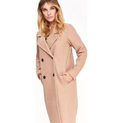 DWURZĘDOWY ELEGANCKI DŁUGI PŁASZCZ. Różowe płaszcze damskie zimowe Top Secret, eleganckie. Za 349,99 zł.