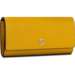 Portfele damskie: Duży Portfel Damski TORY BURCH – Robinson Envelope Continental Wallet 46630 Daisy/Classic Tan 765