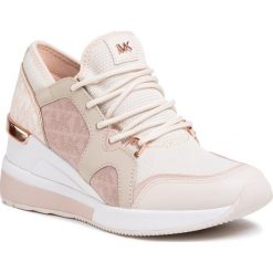 Sneakersy MICHAEL MICHAEL KORS - Liv trainer 43S0LVFS5D Lt Crm Multi. Brązowe półbuty damskie MICHAEL Michael Kors, bez wzorów, ze skóry ekologicznej, bez obcasa, na koturnie, bez zapięcia. Za 779,00 zł.