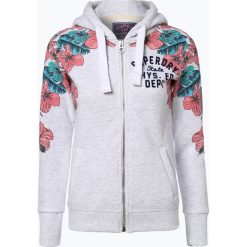 Bluzy damskie: Superdry – Damska bluza rozpinana, szary