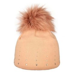 Capu Czapka Zimowa 1672-C Pink. Różowe czapki damskie marki Capu, na zimę. W wyprzedaży za 49,00 zł.