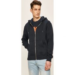 Jack & Jones - Bluza. Niebieskie bluzy męskie Jack & Jones, s, bez wzorów, z bawełny, z kapturem, bez rękawów, z kapturem. Za 169,90 zł.