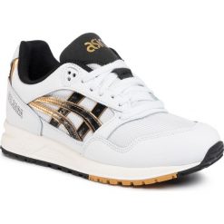 Sneakersy ASICS - Gelsaga 1192A184 White/Black 100. Białe półbuty damskie Asics, ze skóry. Za 399,00 zł.