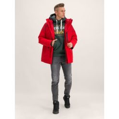 Kurtka zimowa Jack Wolfskin North Ice 1111681-2102. Czerwone kurtki męskie Jack Wolfskin, na zimę, m, bez wzorów, z poliesteru, bez kaptura. W wyprzedaży za 929,00 zł.
