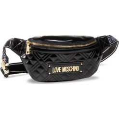 Saszetka nerka LOVE MOSCHINO - JC4011PP1BLA0000 Nero. Czarne nerki damskie Love Moschino, bez wzorów, ze skóry ekologicznej, młodzieżowe, bez dodatków. Za 649,00 zł.