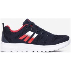 Granatowo-Czerwone Buty Sportowe Thonixiope. Niebieskie buty sportowe męskie Born2be, bez zapięcia. W wyprzedaży za 79,99 zł.