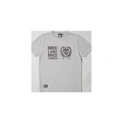 Koszulka BLB TWIN LOGO Grey. Szare koszulki męskie Crankk, m, z aplikacjami, z bawełny, z podwójnym kołnierzykiem, bez rękawów. Za 99,00 zł.