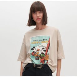 Bluza z Myszką Miki - Różowy. Różowe bluzy damskie Reserved, s, bez wzorów, bez rękawów, bez kaptura. Za 59,99 zł.