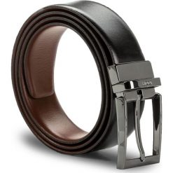 Pasek Męski JOOP! - 7162 100 Black/Cognac A03. Pomarańczowe paski męskie JOOP!, w paski, ze skóry. W wyprzedaży za 229,00 zł.