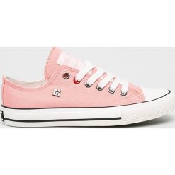 Big Star - Tenisówki. Pomarańczowe trampki i tenisówki damskie BIG STAR, bez wzorów, z gumy, bez zapięcia. W wyprzedaży za 59,90 zł.