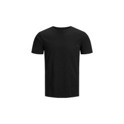 T-shirty z krótkim rękawem Jack Jones 12136714 POCKET TEE. Czarne t-shirty męskie Jack & Jones, xxl, bez wzorów, bez kołnierzyka, krótkie. Za 39,92 zł.