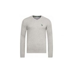 Swetry U.S Polo Assn. Sweter U.S Polo Assn. V-Neck Pullover Grey 51894V-280. Szare swetry klasyczne męskie marki U.S. Polo Assn., s, polo. Za 139,00 zł.