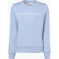 Calvin Klein Jeans - Damska bluza nierozpinana, niebieski. Niebieskie bluzy sportowe damskie Calvin Klein Jeans, l, z jeansu. Za 399,95 zł.