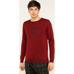 Sweter Karl Lagerfeld 655012 592399. Czarne swetry męskie KARL LAGERFELD, xl, bez wzorów, z wełny, klasyczne, z klasycznym kołnierzykiem, bez kaptura. W wyprzedaży za 419,00 zł.