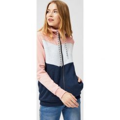 Bluza z kapturem. Szare bluzy damskie Moodo, xs, bez wzorów, z bawełny, z długim rękawem, długie, z kapturem. Za 69,99 zł.