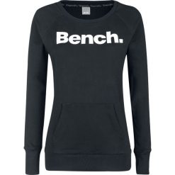 Bluzy damskie: Bench Heritage Long Logo Crew Neck Bluza damska czarny/biały