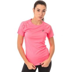 Topy sportowe damskie: Asics Koszulka damska Stripe Top Asics Diva Pink Heather różowa r. S (1412246039)