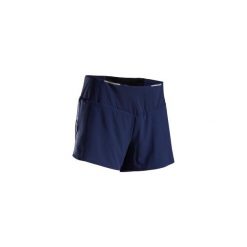 Spodenki Do Biegania Damskie Kiprun Light Granatowe. Niebieskie spodenki sportowe damskie KIPRUN, m, bez wzorów, z elastanu, do biegania. Za 79,99 zł.