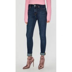 Tommy Hilfiger - Jeansy. Niebieskie jeansy damskie skinny marki TOMMY HILFIGER, z elastanu, z podwyższonym stanem. Za 449,90 zł.