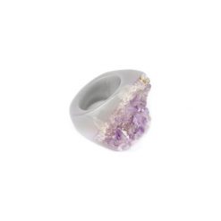 InspiRING Ametyst Druza rozmiar 16. Fioletowe pierścionki damskie Brazi druse jewelry, z ametystem. Za 270,00 zł.