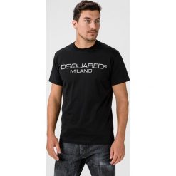 DSQUARED2 Koszulka Czarny. Czarne podkoszulki męskie Dsquared2, m, z nadrukiem, z bawełny, bez kołnierzyka, z krótkim rękawem, krótkie. Za 834,95 zł.